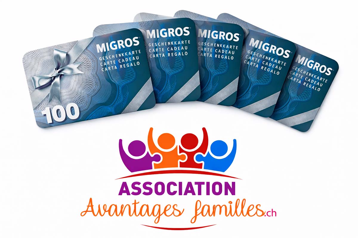 Concours : Gagnez 500.- en carte cadeau Migros