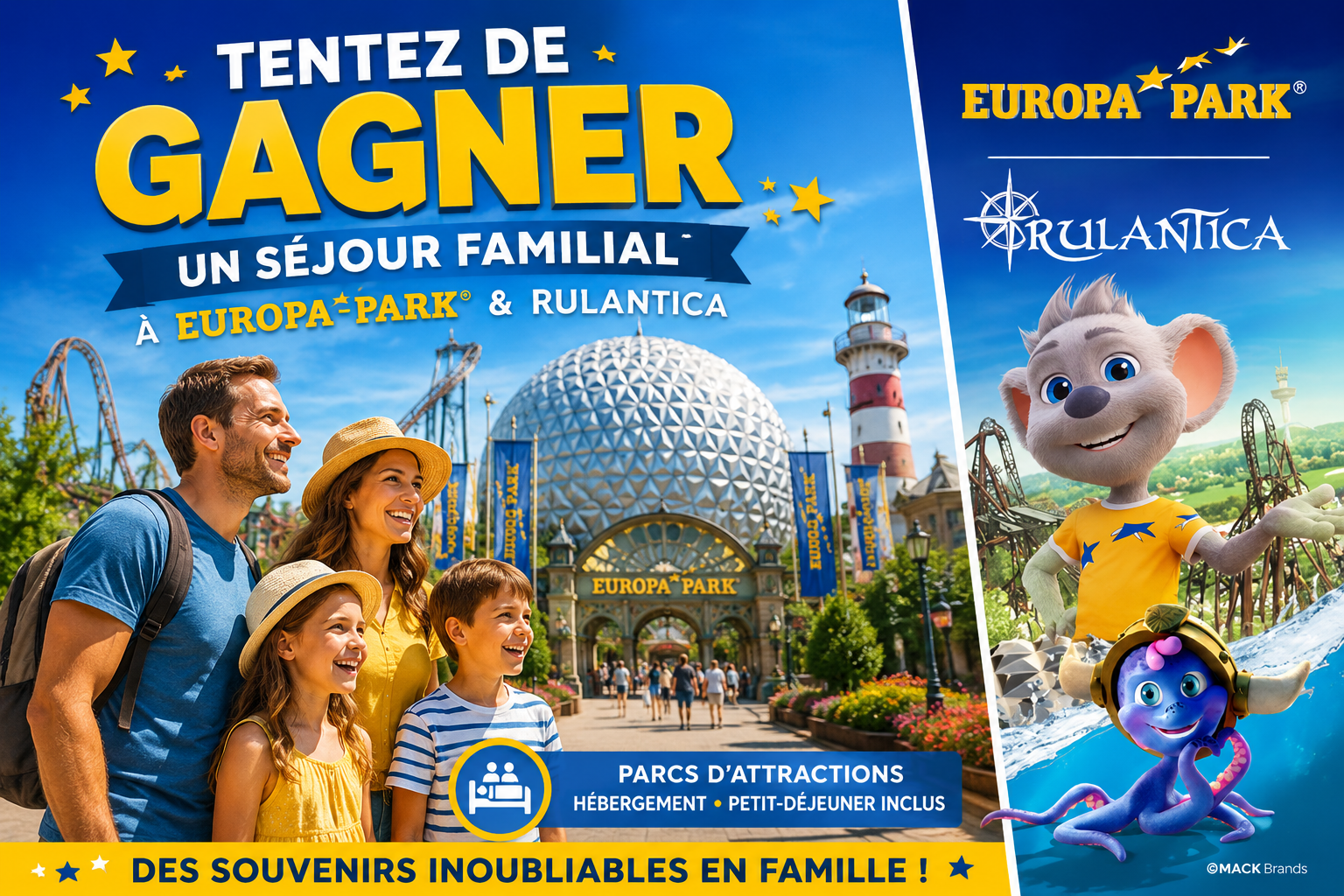 Gagnez un séjour familial à Europa Park et Rulantica