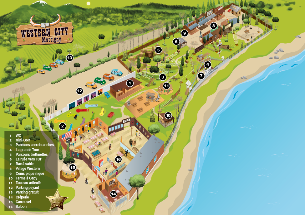 Western City plan du parc