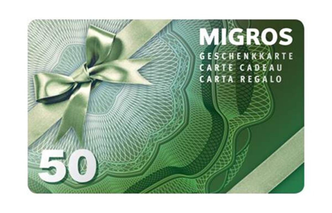 carte cadeau Migros de 50.–