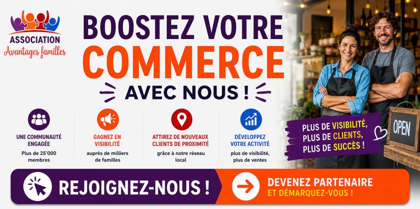 Devenez partenaire d'Avantages Familles